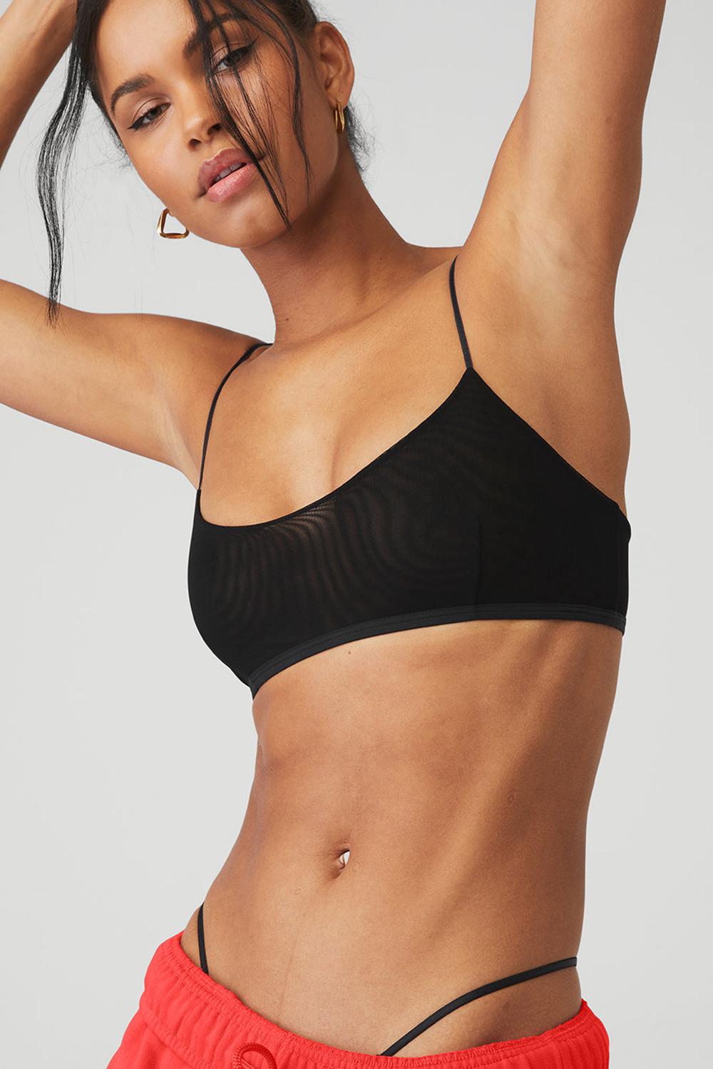 Bralettes Alo Yoga Airmesh Venuslette Mujer Negras | España  RZUW-97831