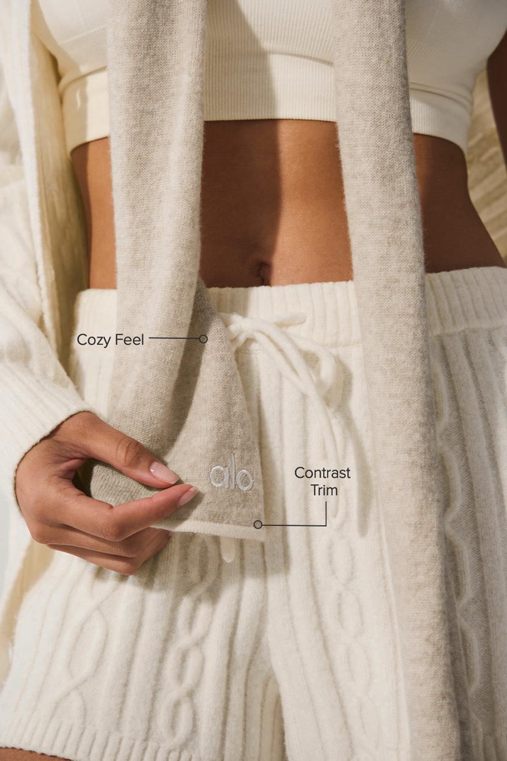 Bufanda Alo Yoga Cashmere Light Frosted Mujer Winter Latte / Ivory | España  SIKT-12674