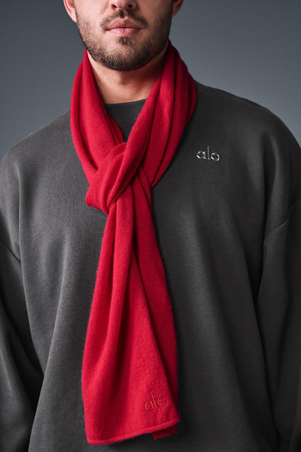 Bufanda Alo Yoga Cashmere Light Frosted Hombre Rojas | España  MUQJ-32906
