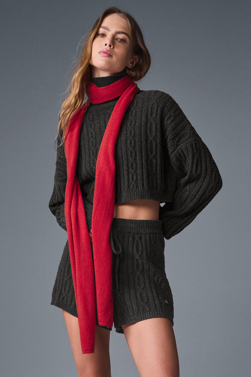 Bufanda Alo Yoga Cashmere Light Frosted Hombre Rojas | España  MUQJ-32906
