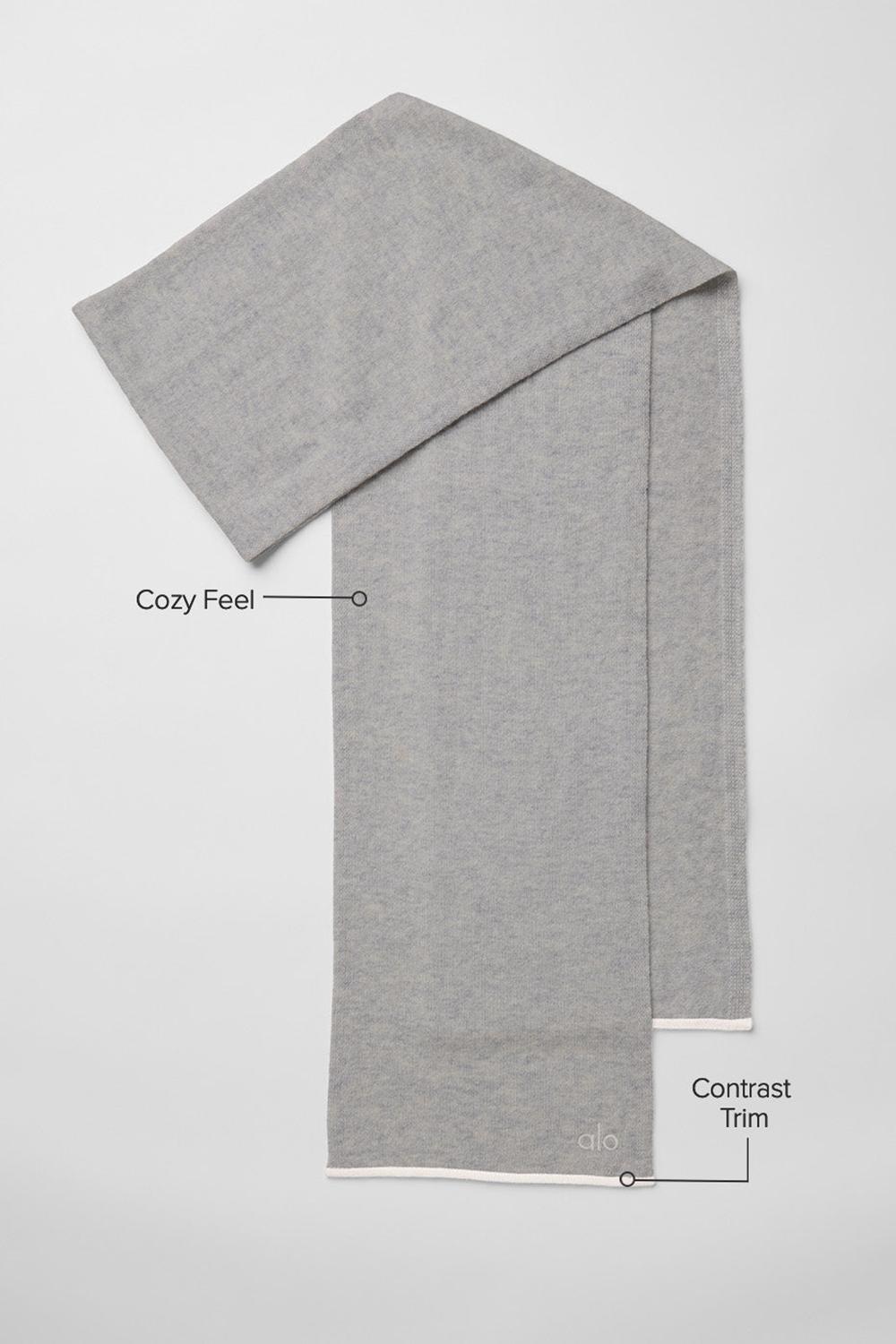 Bufanda Alo Yoga Cashmere Light Frosted Mujer Verde Menta Gris | España  RXNU-98675