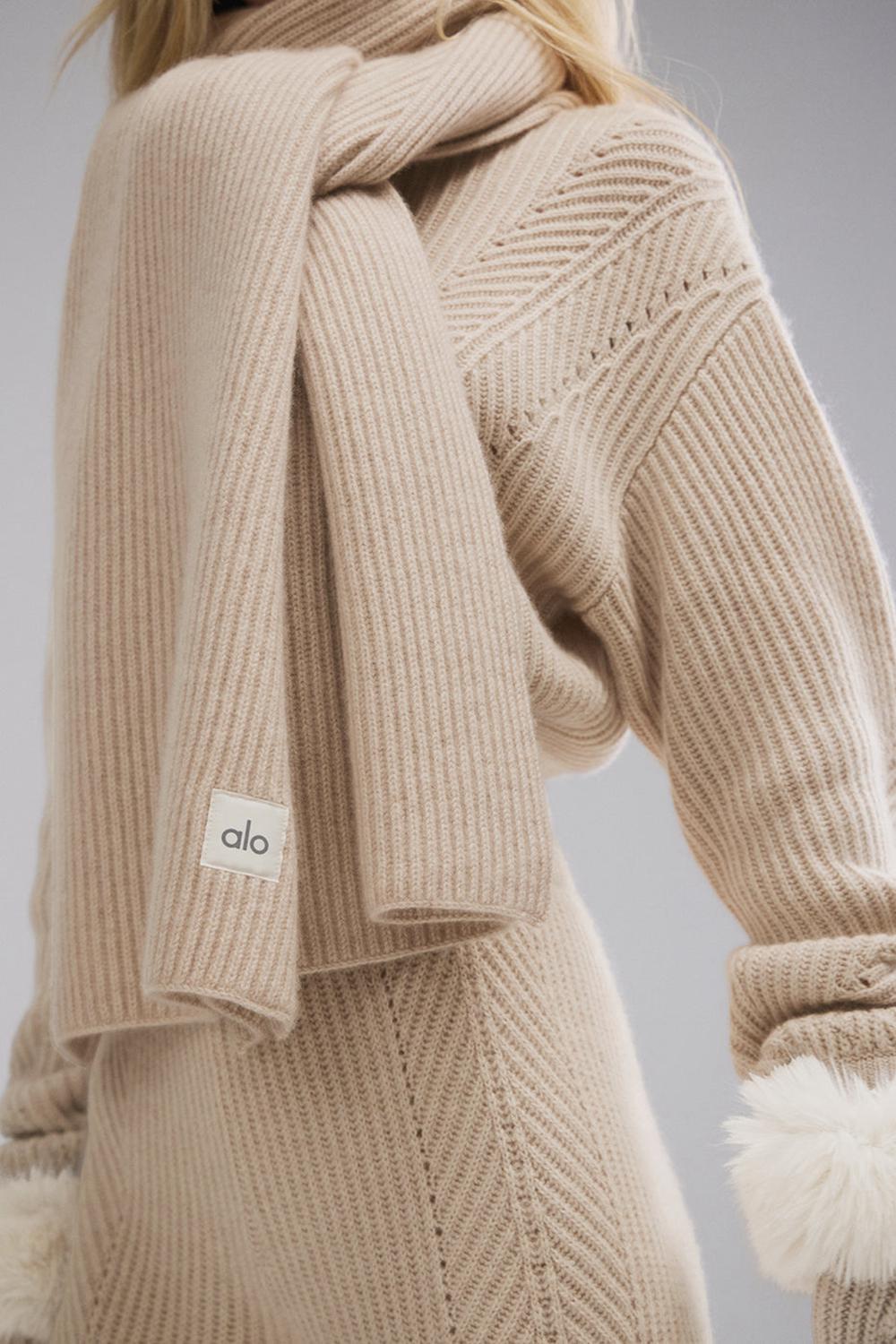 Bufanda Alo Yoga Courchevel Cashmere Hombre Birch Heather | España  LHGS-12048