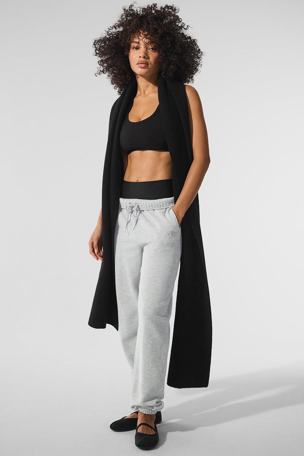 Bufanda Alo Yoga Merino Wool Oversized Mujer Negras | España  MKNY-68072