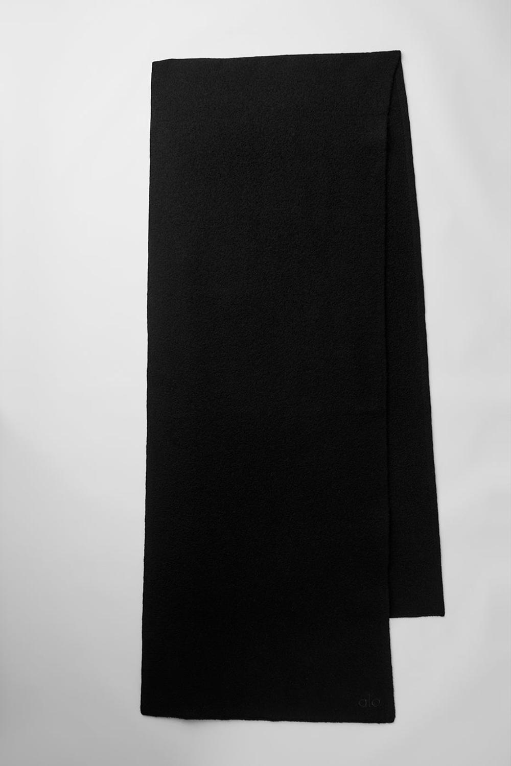 Bufanda Alo Yoga Merino Wool Oversized Mujer Negras | España  MKNY-68072