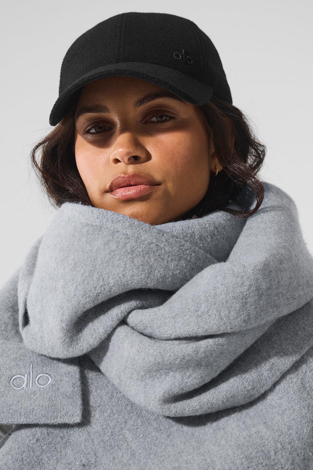 Bufanda Alo Yoga Merino Wool Oversized Mujer Gris | España  PACJ-18406