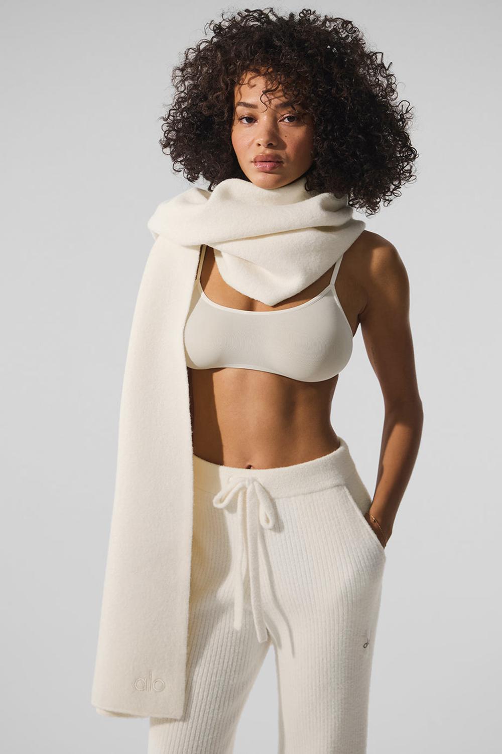 Bufanda Alo Yoga Merino Wool Oversized Mujer Ivory | España  FCTE-67231
