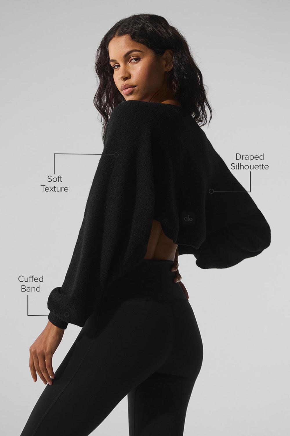 Bufanda Alo Yoga Snuggle Up Sweater Shawl Mujer Negras | España  IVMU-79168