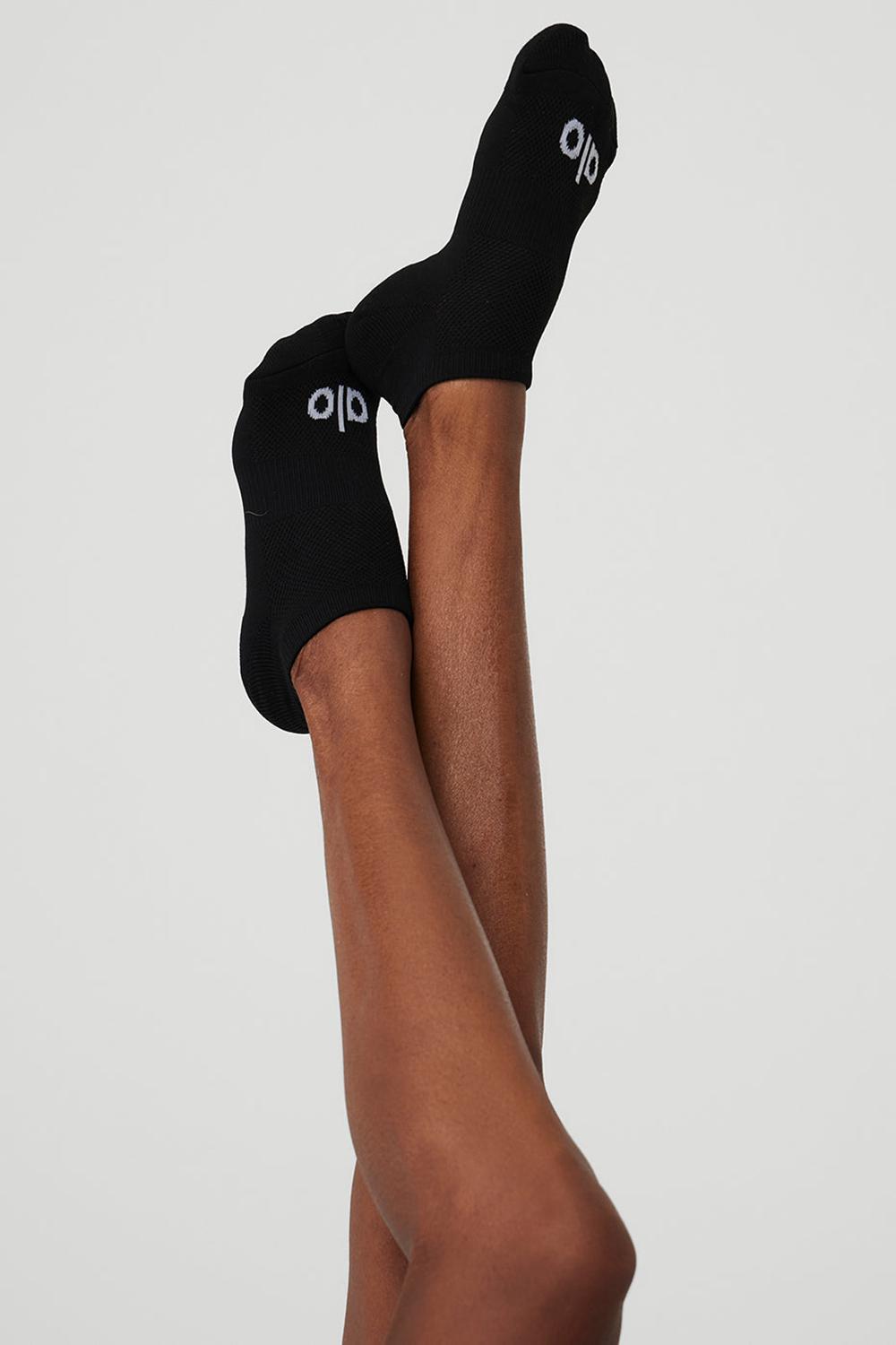 Calcetines Alo Yoga Everyday Mujer Negras Blancas | España  AQPF-47806