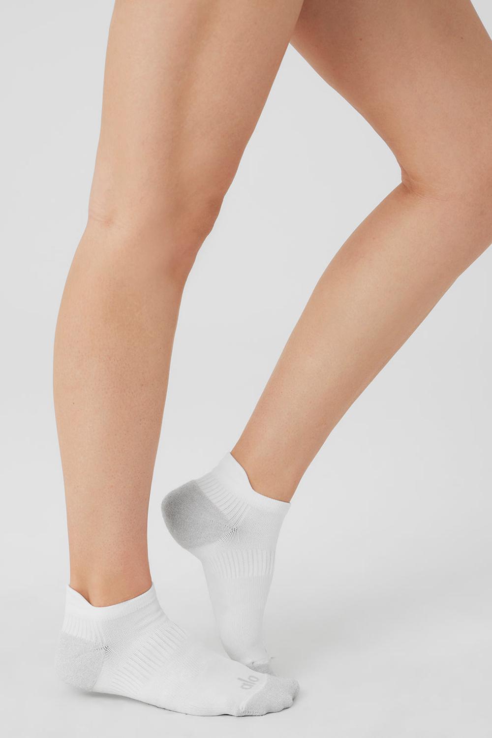 Calcetines Alo Yoga Performance Tab Mujer Blancas Gris | España  KVCN-90536