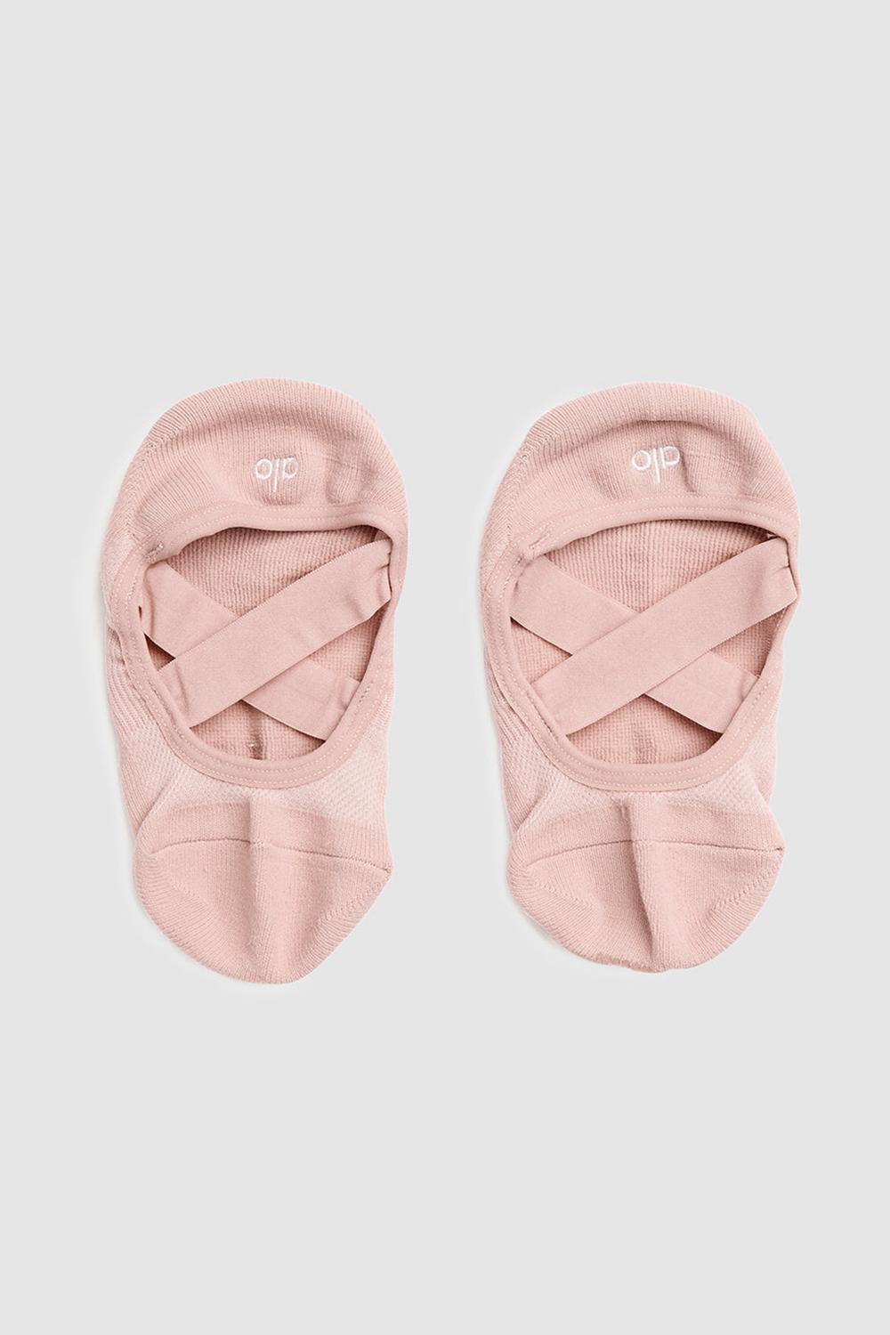 Calcetines Alo Yoga Pivot Barre Barres Mujer Pale Mauve | España  LBDG-52730
