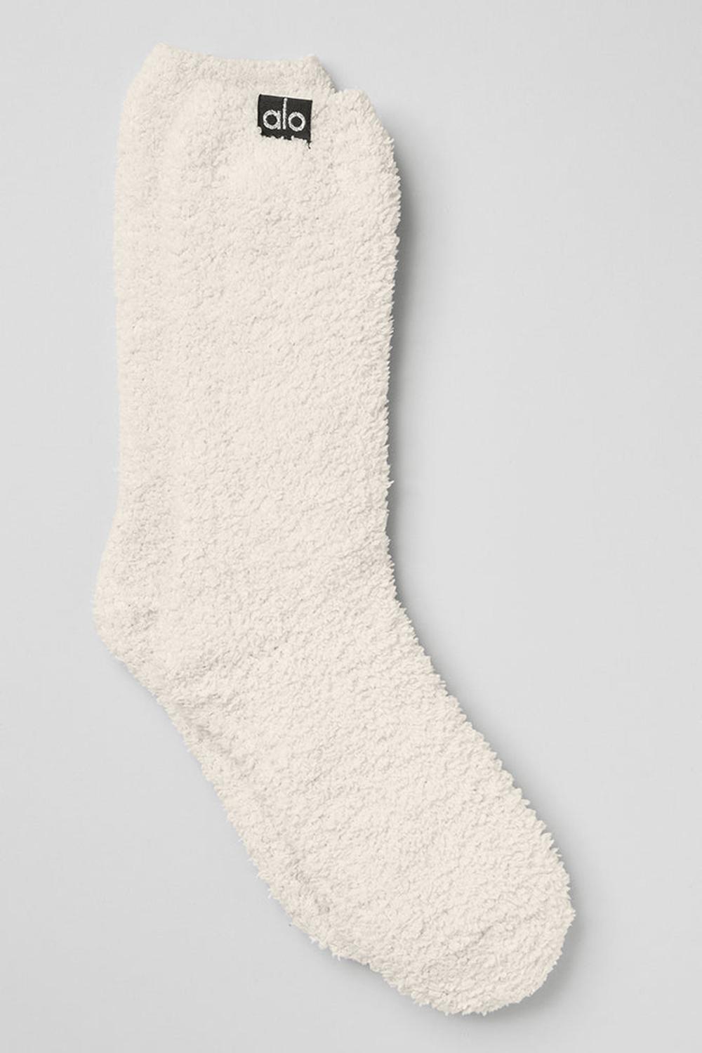 Calcetines Alo Yoga Plush Lush Mujer Ivory | España  ZYTL-37462