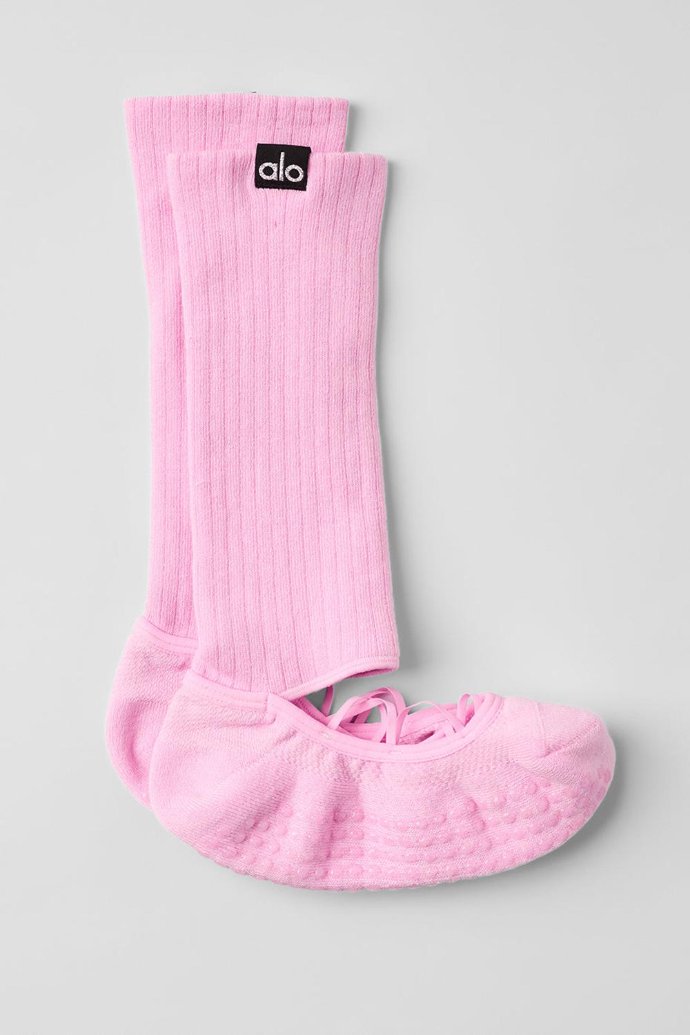 Calcetines Alo Yoga Strappy Siren Grip Mujer Rosas | España  IRYC-53948