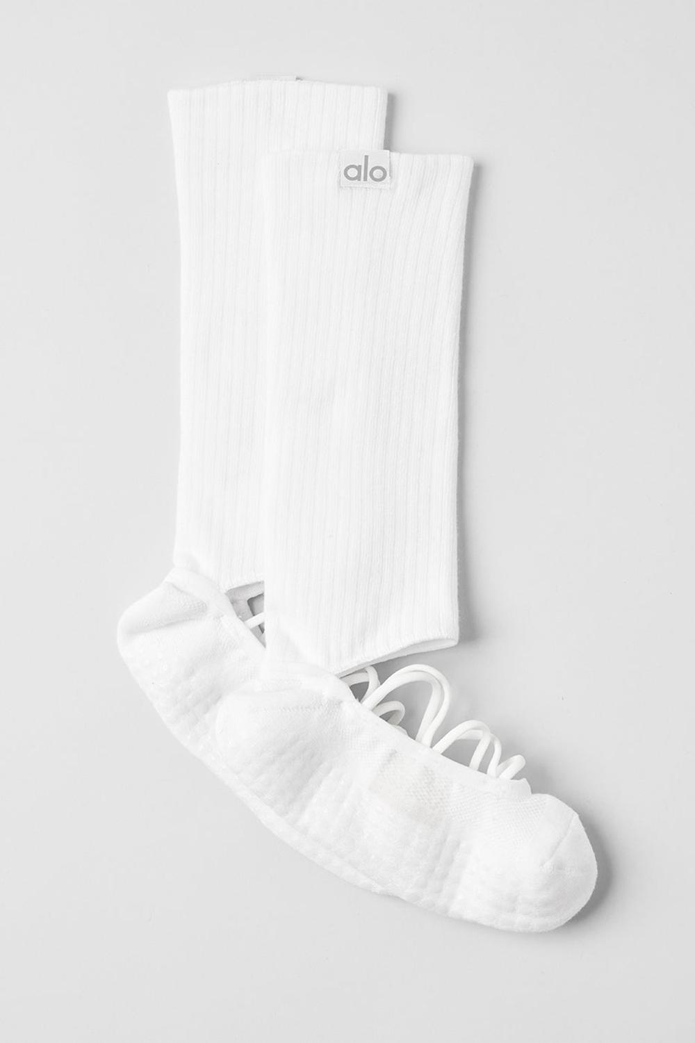 Calcetines Alo Yoga Strappy Siren Grip Mujer Blancas | España  NXRS-31756