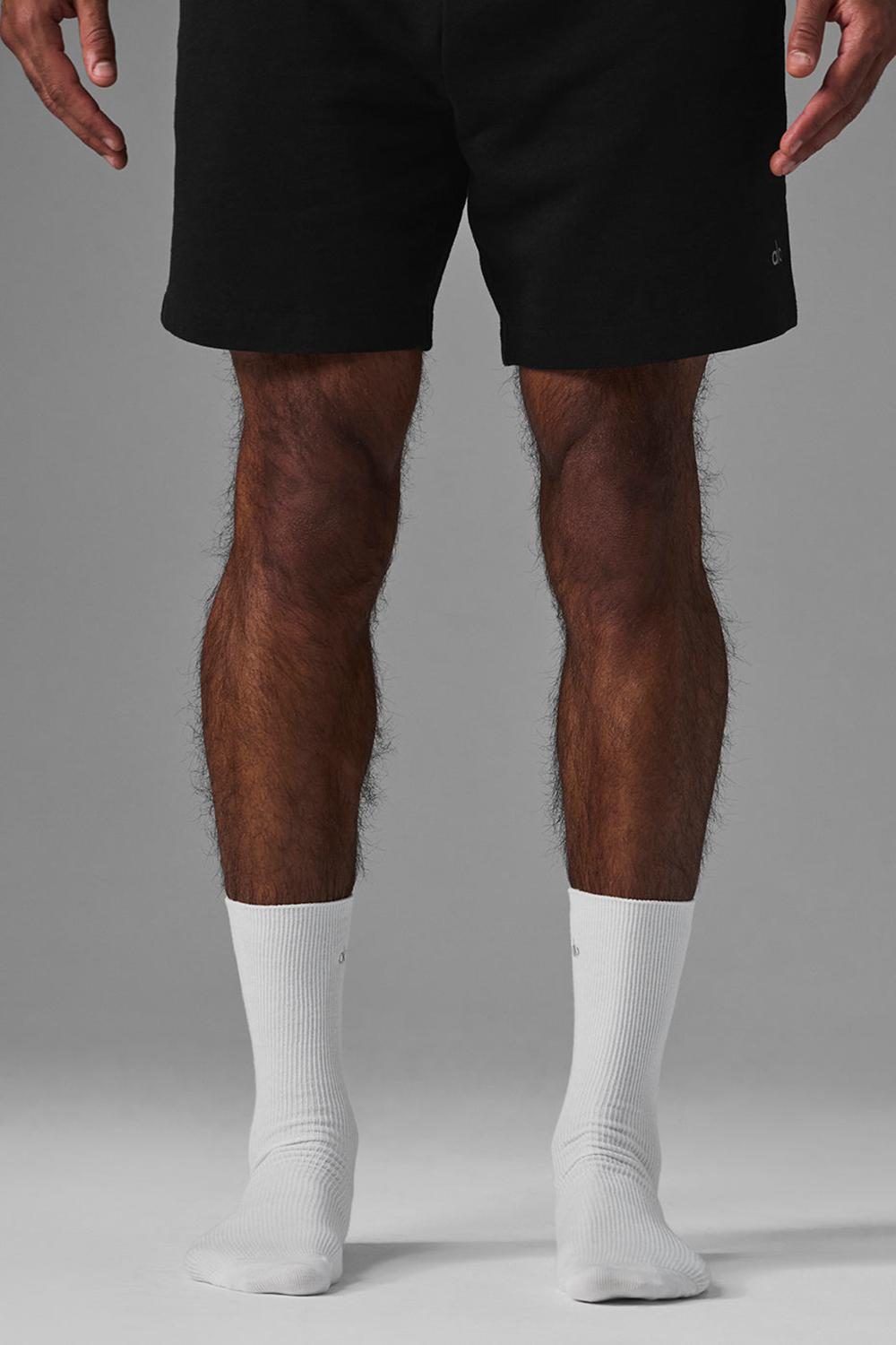 Calcetines Alo Yoga Unisex Half-Crew Understated Mujer Blancas | España  EGCH-10723