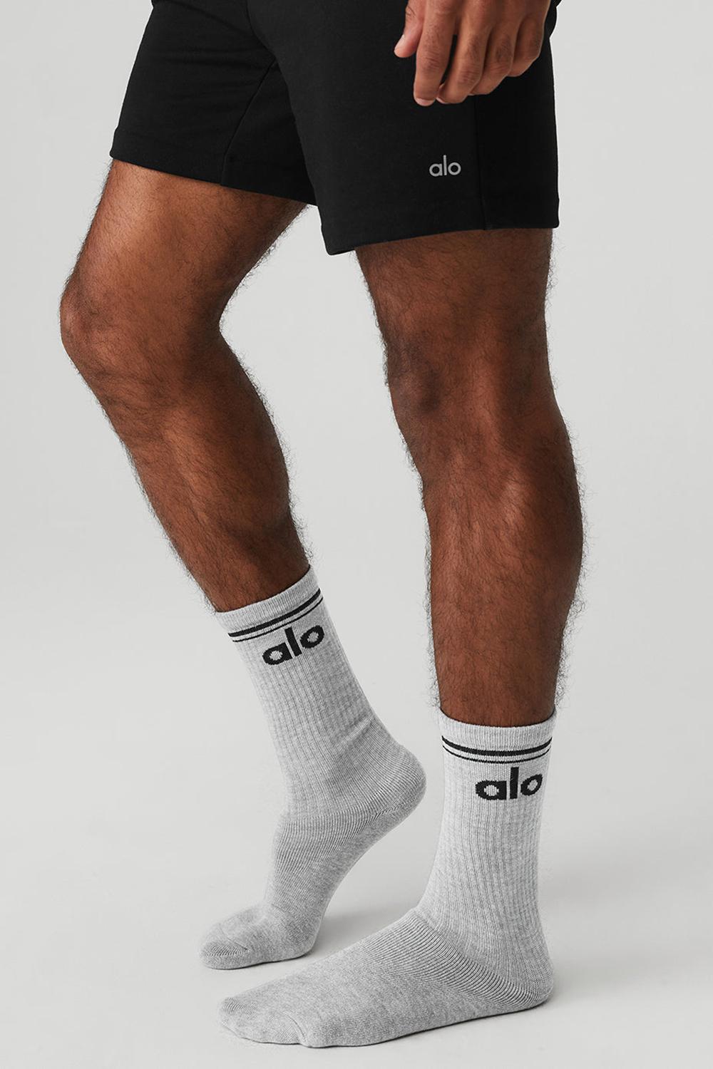 Calcetines Alo Yoga Unisex Throwback Mujer Gris Negras | España  NXLK-75310