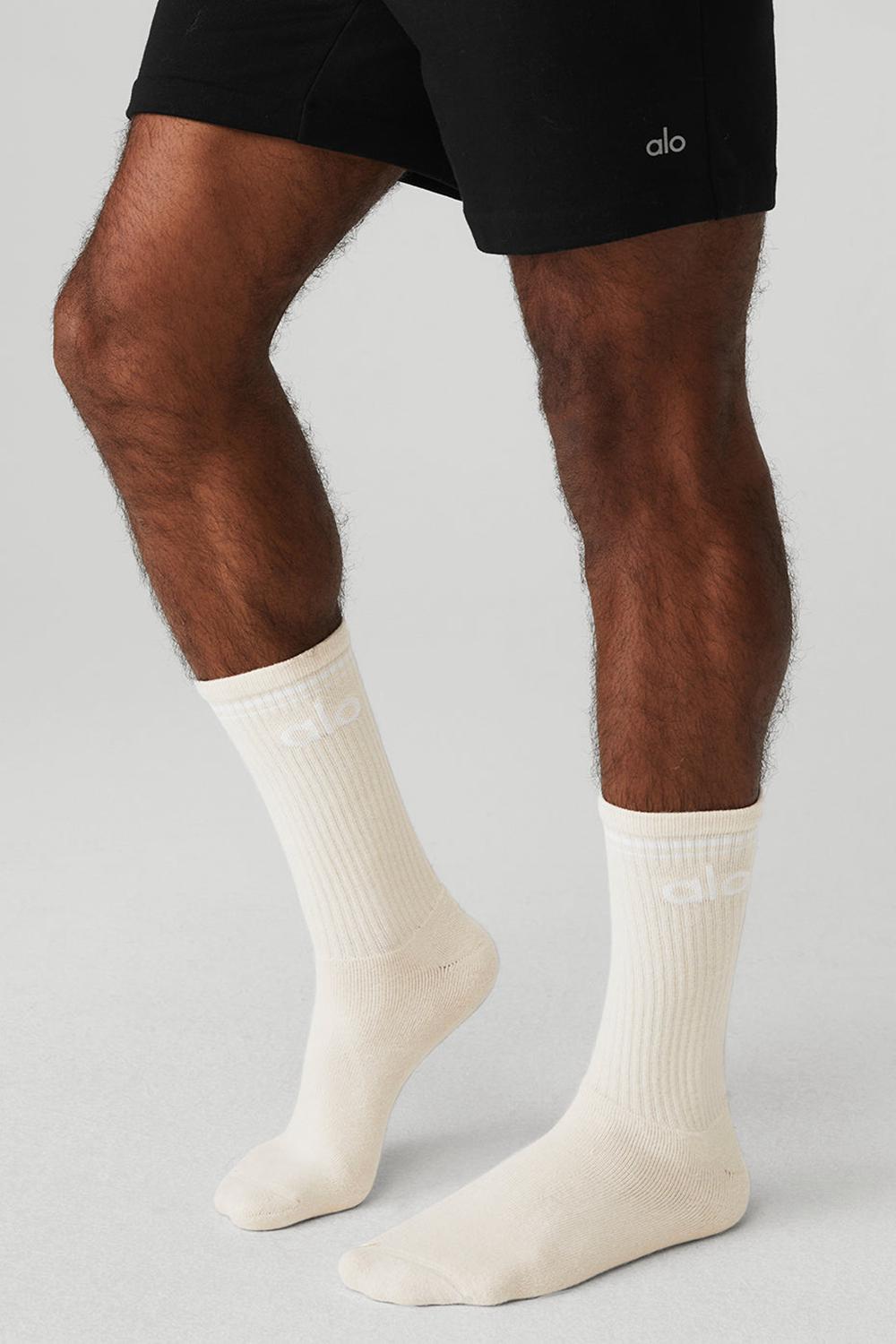 Calcetines Alo Yoga Unisex Throwback Mujer Blancas | España  MAHY-92851