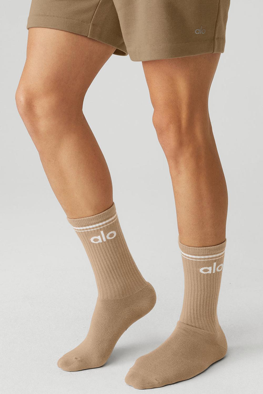 Calcetines Alo Yoga Unisex Throwback Mujer Blancas | España  VDSP-47268
