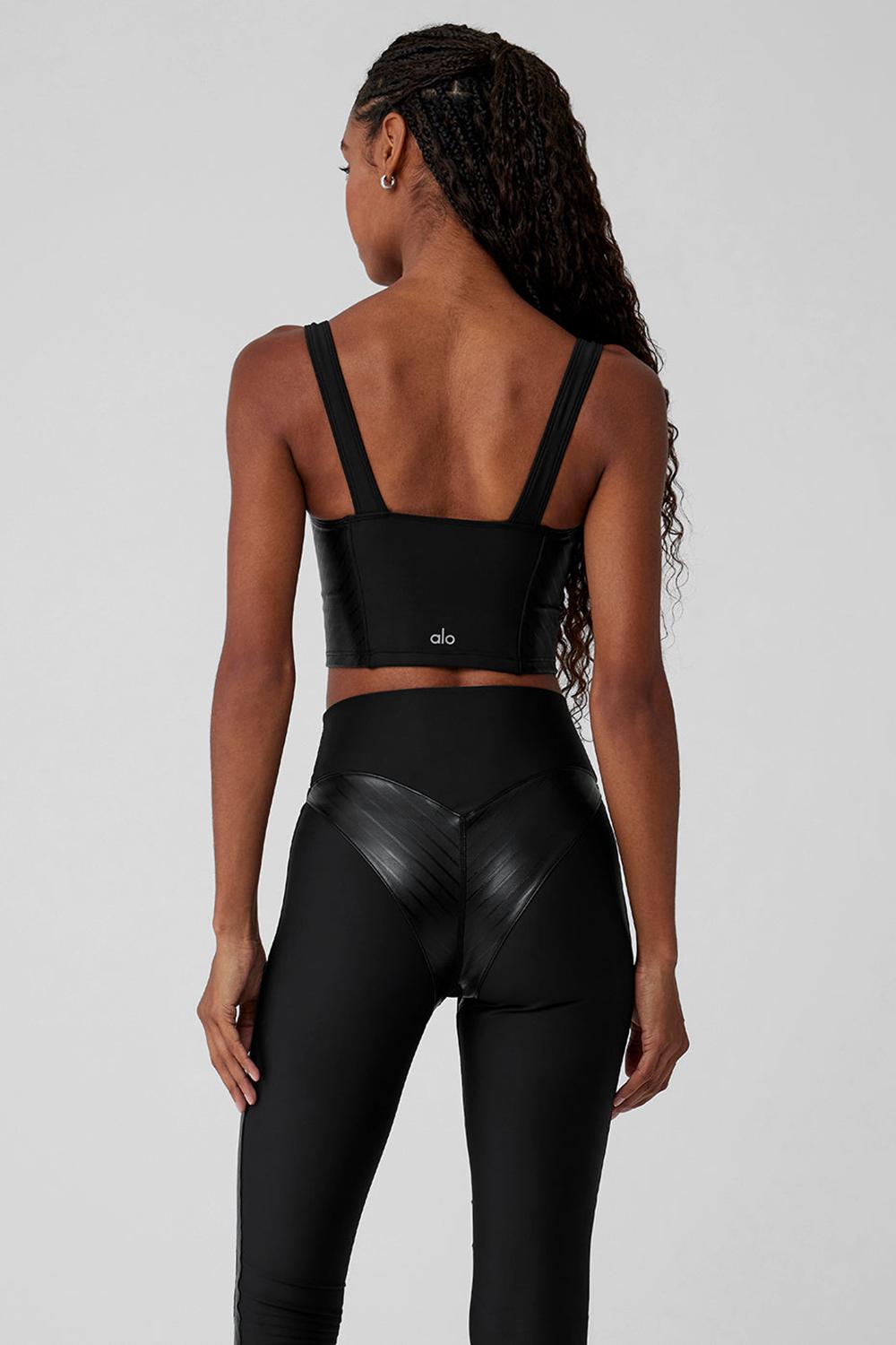 Camiseta Sin Mangas Running Alo Yoga Airlift Winter Warm Cropped Supermoto Mujer Negras | España  MWJI-69548