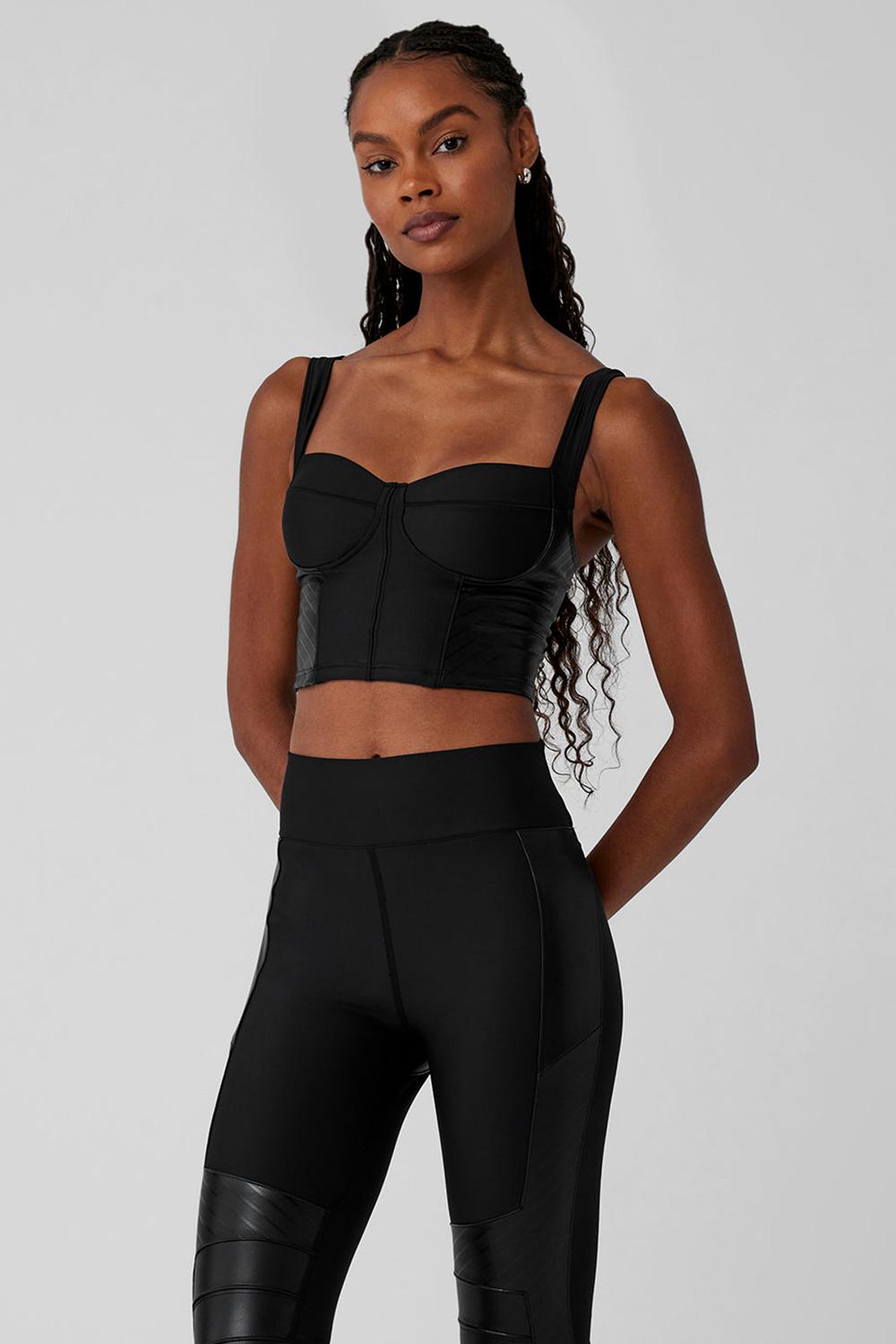 Camiseta Sin Mangas Running Alo Yoga Airlift Winter Warm Cropped Supermoto Mujer Negras | España  MWJI-69548