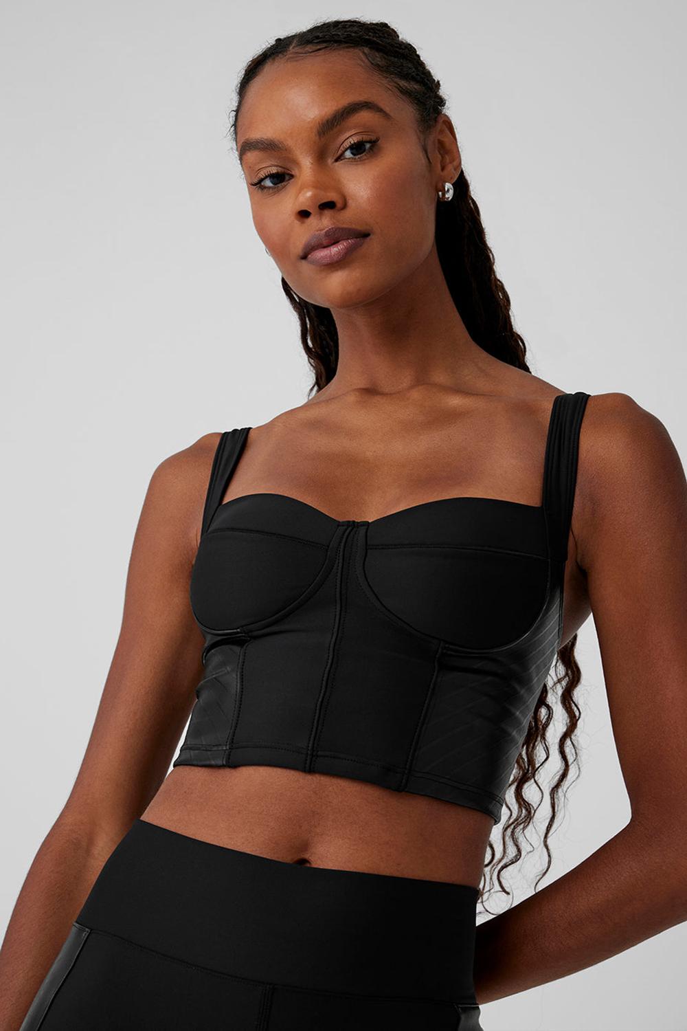 Camiseta Sin Mangas Running Alo Yoga Airlift Winter Warm Cropped Supermoto Mujer Negras | España  MWJI-69548