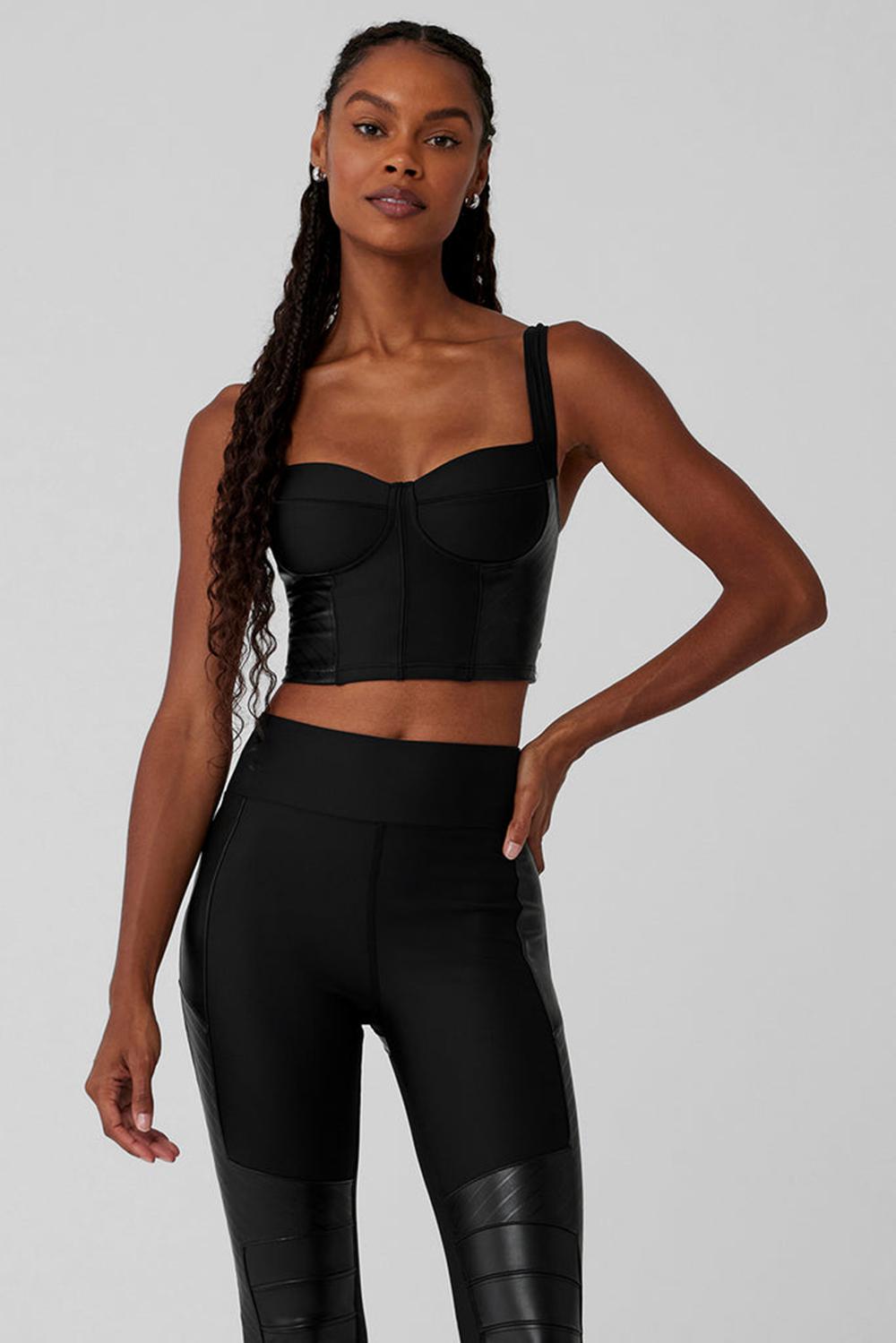 Camiseta Sin Mangas Running Alo Yoga Airlift Winter Warm Cropped Supermoto Mujer Negras | España  MWJI-69548