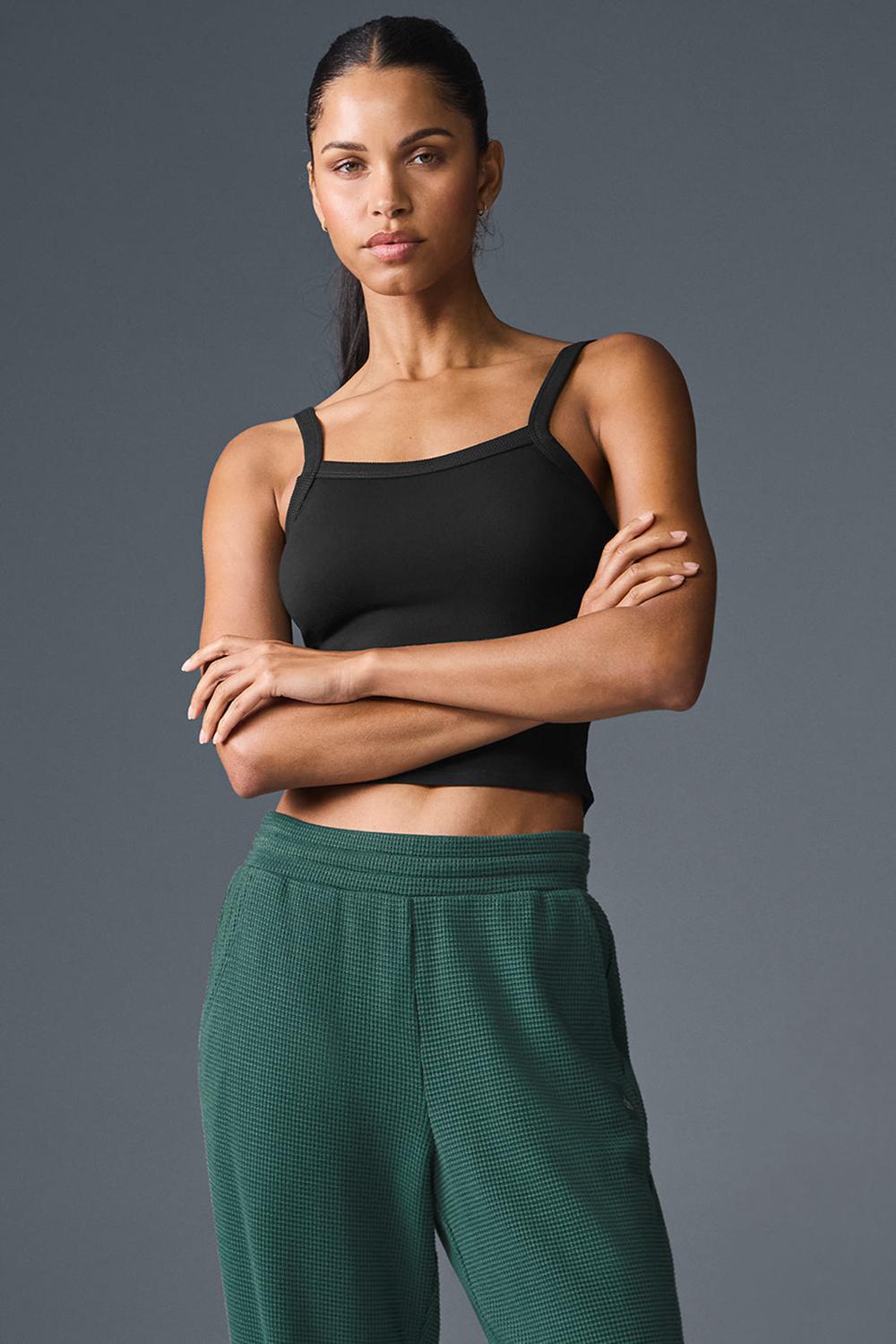 Camiseta Sin Mangas Running Alo Yoga Alosoft Sweet Talker Mujer Negras | España  URYK-19748