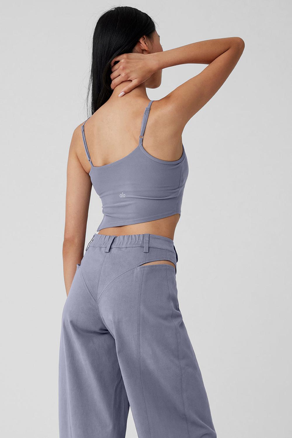 Camiseta Sin Mangas Running Alo Yoga Alosoft All Night Mujer Fog | España  FLOU-06349