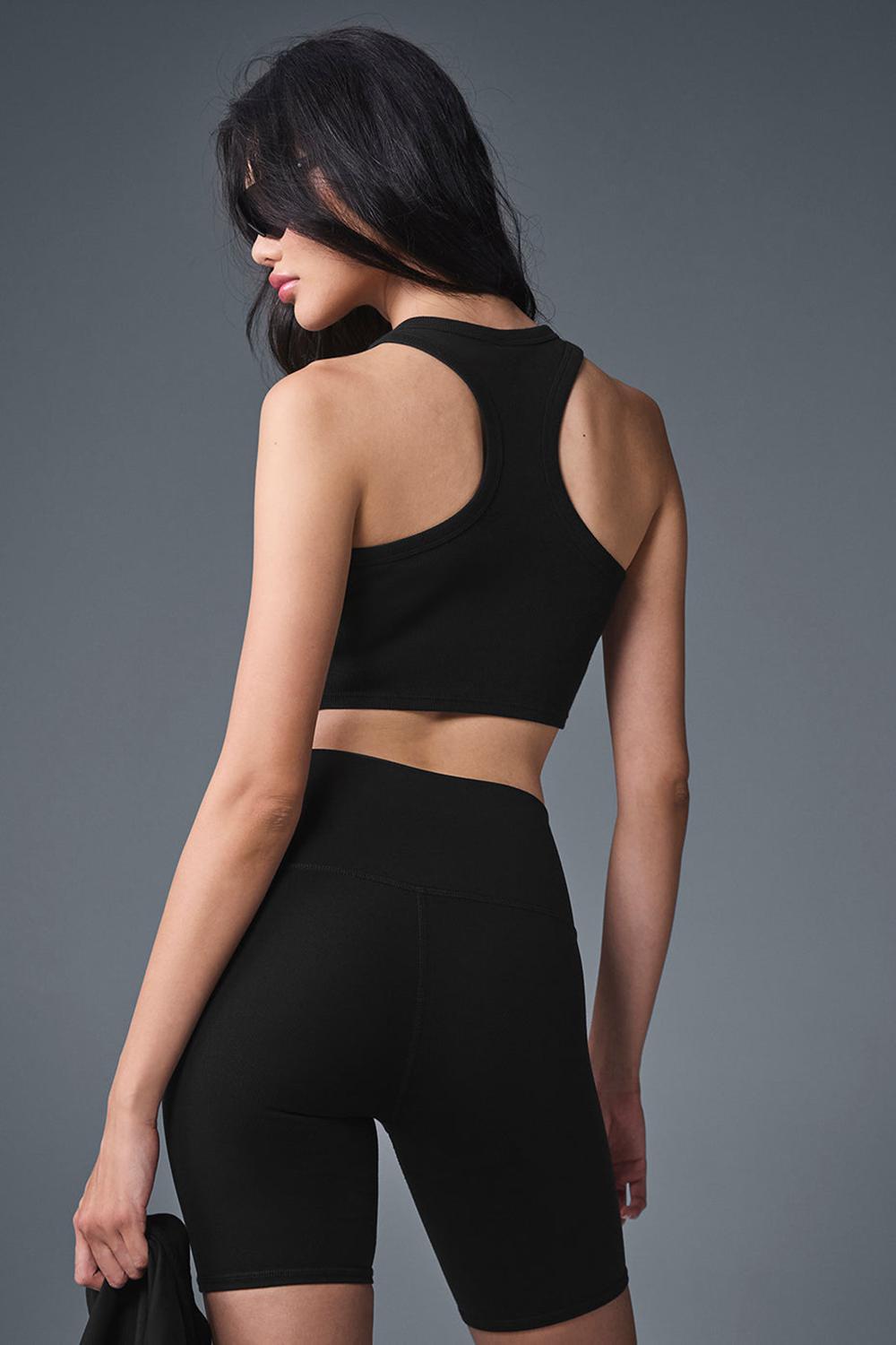 Camiseta Sin Mangas Running Alo Yoga Aspire Mujer Negras Blancas | España  IKVD-02389