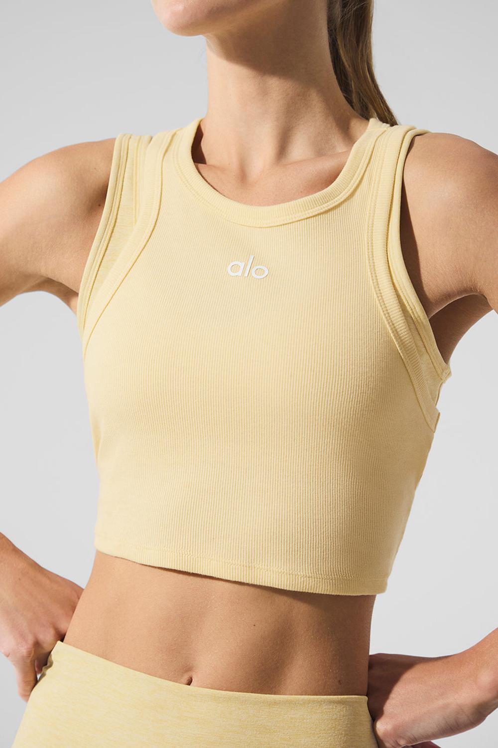 Camiseta Sin Mangas Running Alo Yoga Aspire Mujer Blancas | España  LTAE-87935
