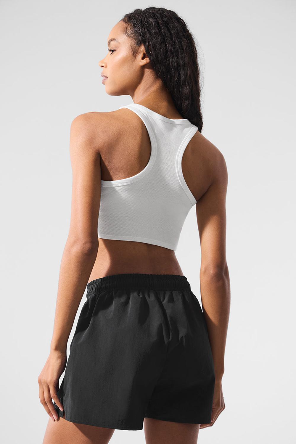 Camiseta Sin Mangas Running Alo Yoga Aspire Mujer Blancas Negras | España  LCMN-83460