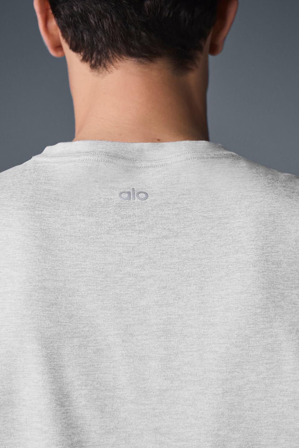 Camiseta Sin Mangas Running Alo Yoga Conquer Muscle Hombre Gris | España  YICT-36972