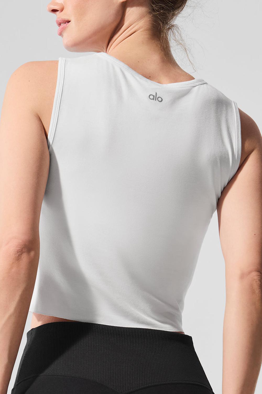 Camiseta Sin Mangas Running Alo Yoga Cover Tops Mujer Blancas | España  EMXJ-49756