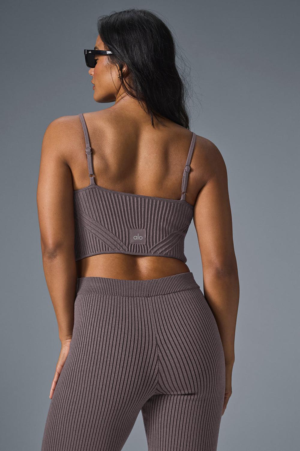 Camiseta Sin Mangas Running Alo Yoga Denim Knit Garter Mujer Negras | España  IOXZ-40652