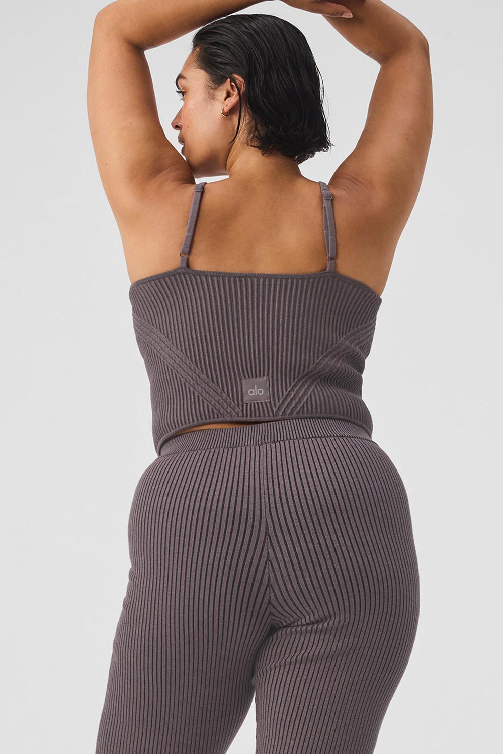 Camiseta Sin Mangas Running Alo Yoga Denim Knit Garter Mujer Negras | España  IOXZ-40652