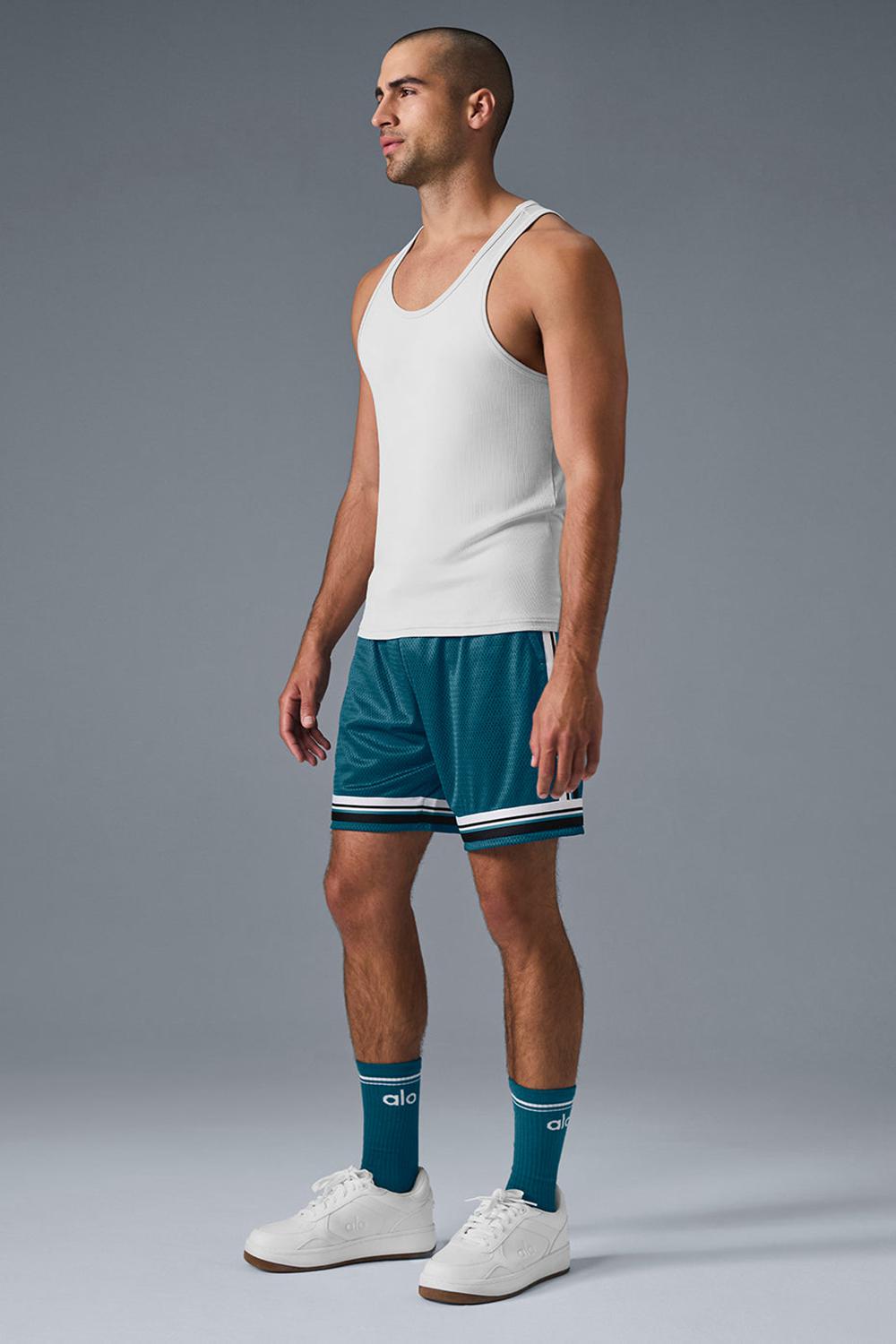 Camiseta Sin Mangas Running Alo Yoga Everyday Modal Rib Hombre Blancas | España  PAFS-73246