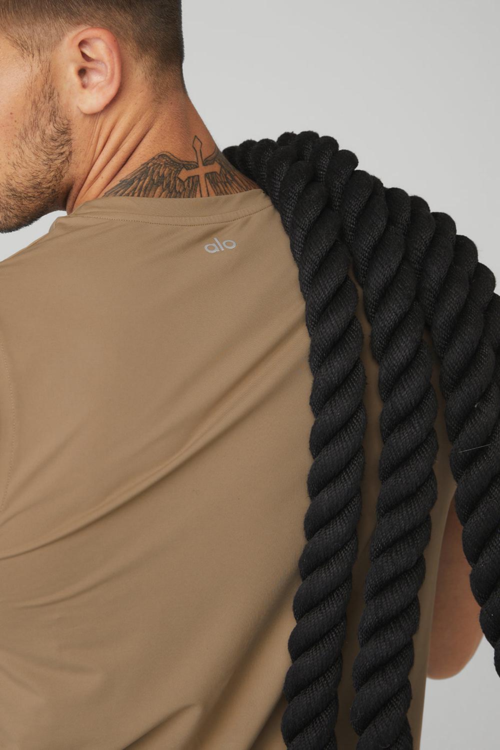 Camiseta Sin Mangas Running Alo Yoga Idol Performance Hombre Gravel | España  PUKI-95870