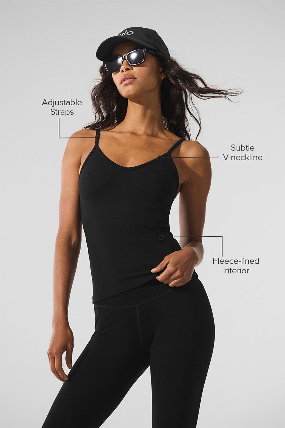 Camiseta Sin Mangas Running Alo Yoga Seamless Winter Warm Plush Mujer Negras | España  FILB-54693