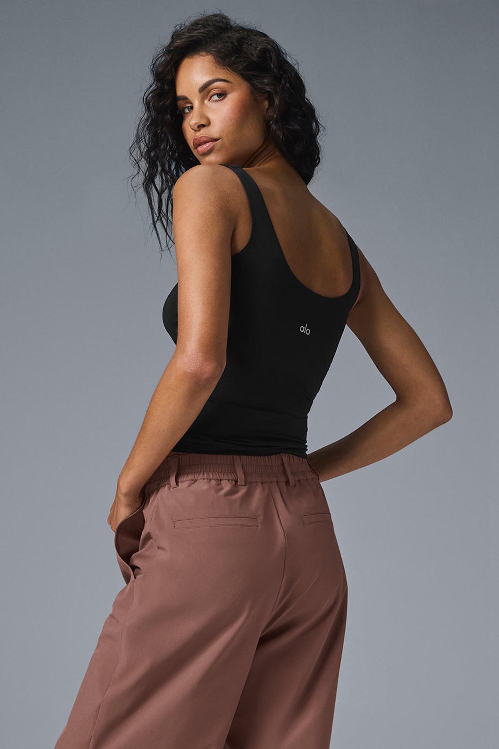 Camiseta Sin Mangas Running Alo Yoga Sheer Glow Mujer Negras | España  ASTH-70632