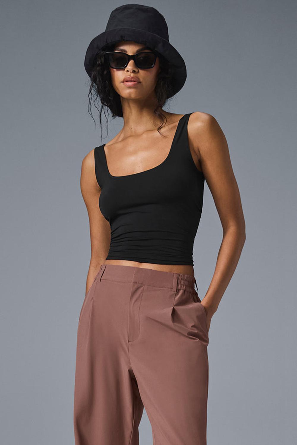 Camiseta Sin Mangas Running Alo Yoga Sheer Glow Mujer Negras | España  ASTH-70632