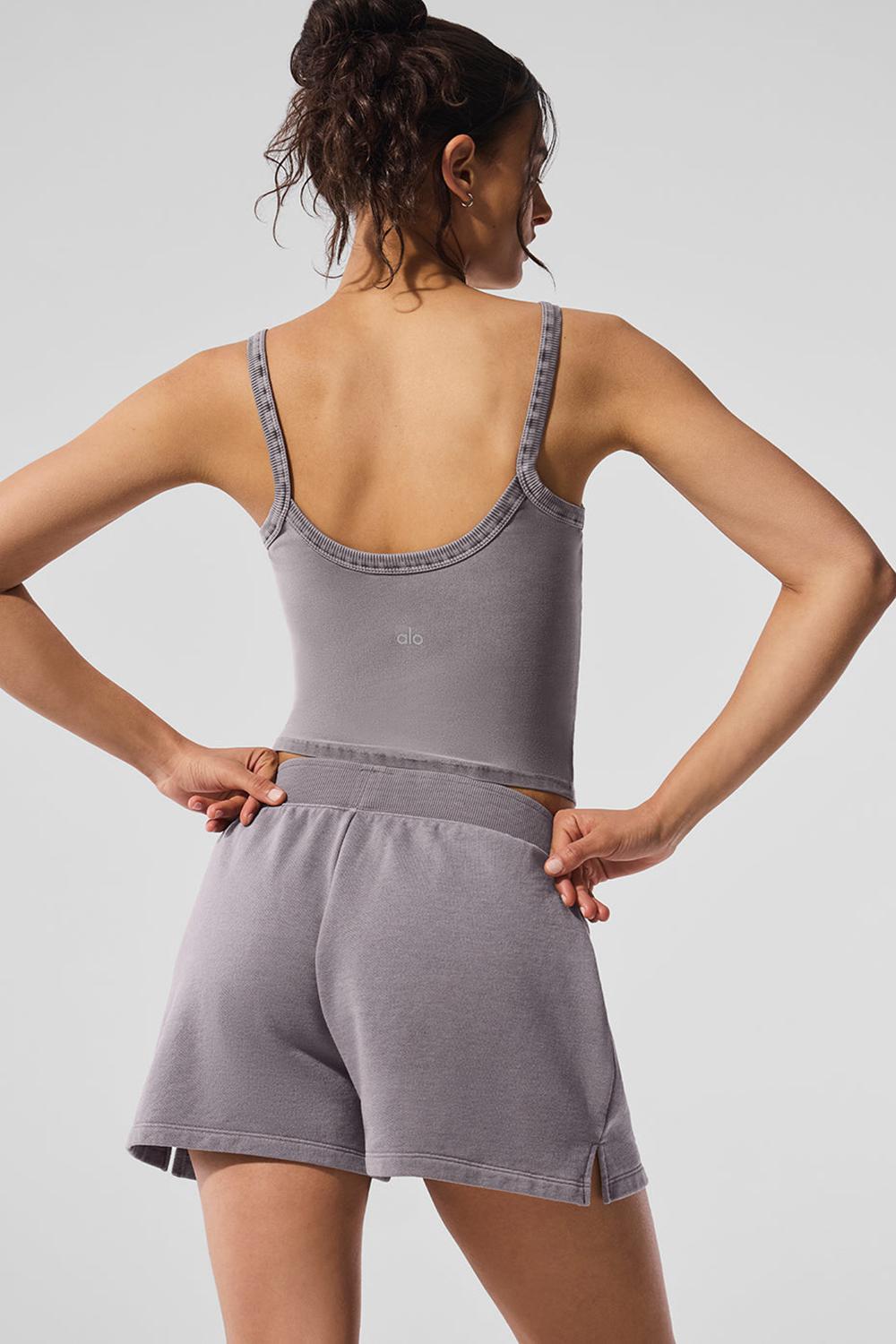 Camiseta Sin Mangas Running Alo Yoga Washed Alosoft Sweet Talker Mujer Gris Azules | España  RTMZ-06285