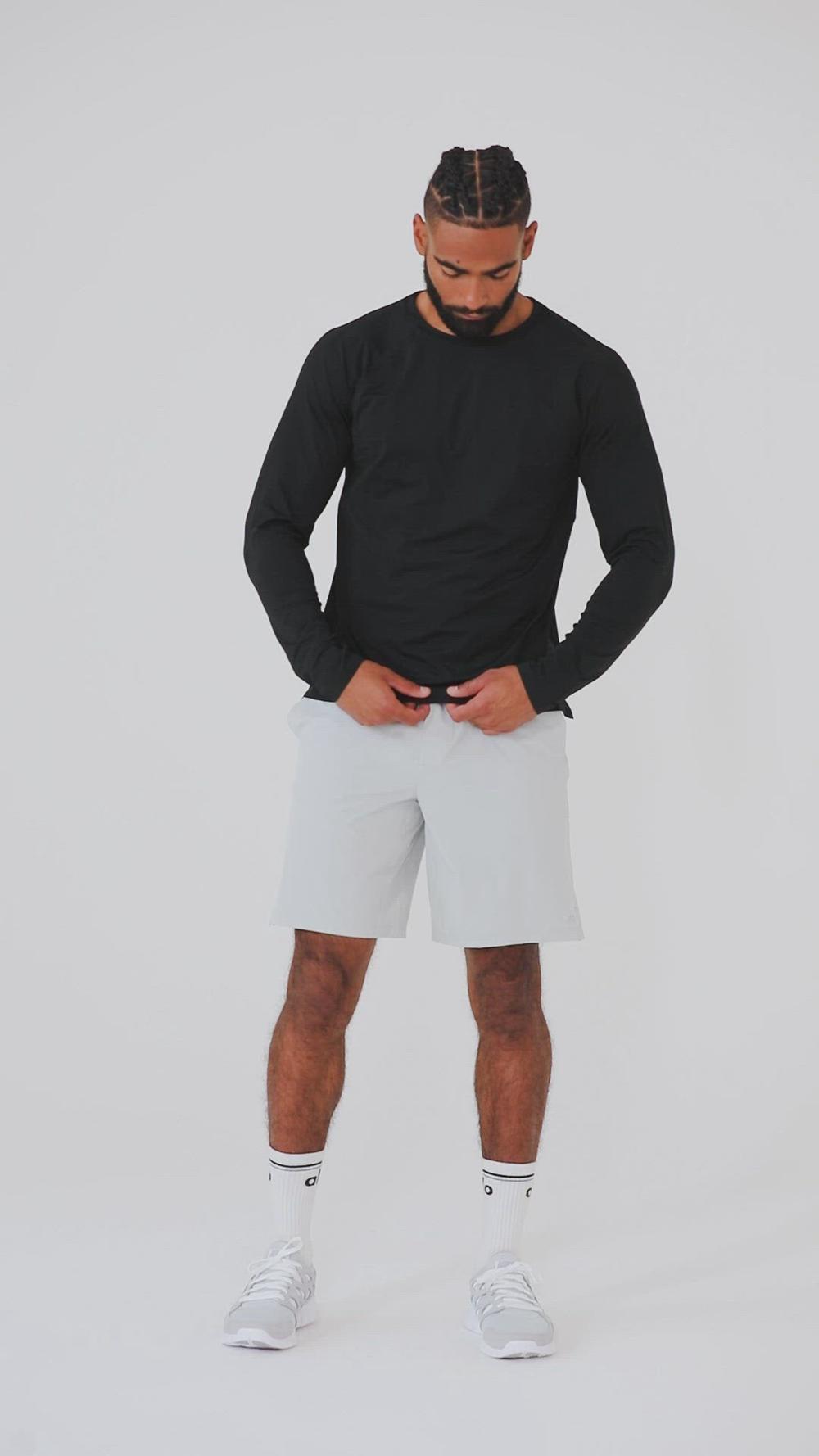 Camisetas Running Alo Yoga Idol Long Sleeve Performance Hombre Blancas | España  MSOT-40918