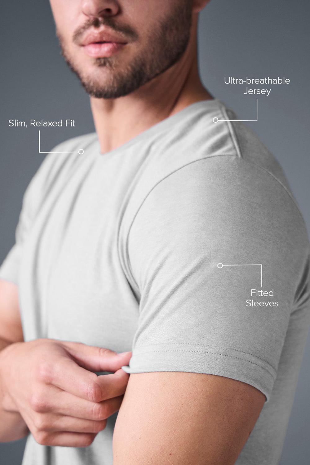 Camisetas Running Alo Yoga Triumph Hombre Gris | España  UIBZ-70369