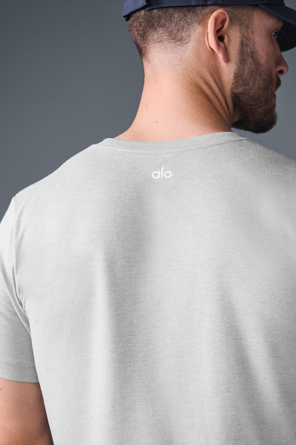 Camisetas Running Alo Yoga Triumph Hombre Gris | España  UIBZ-70369