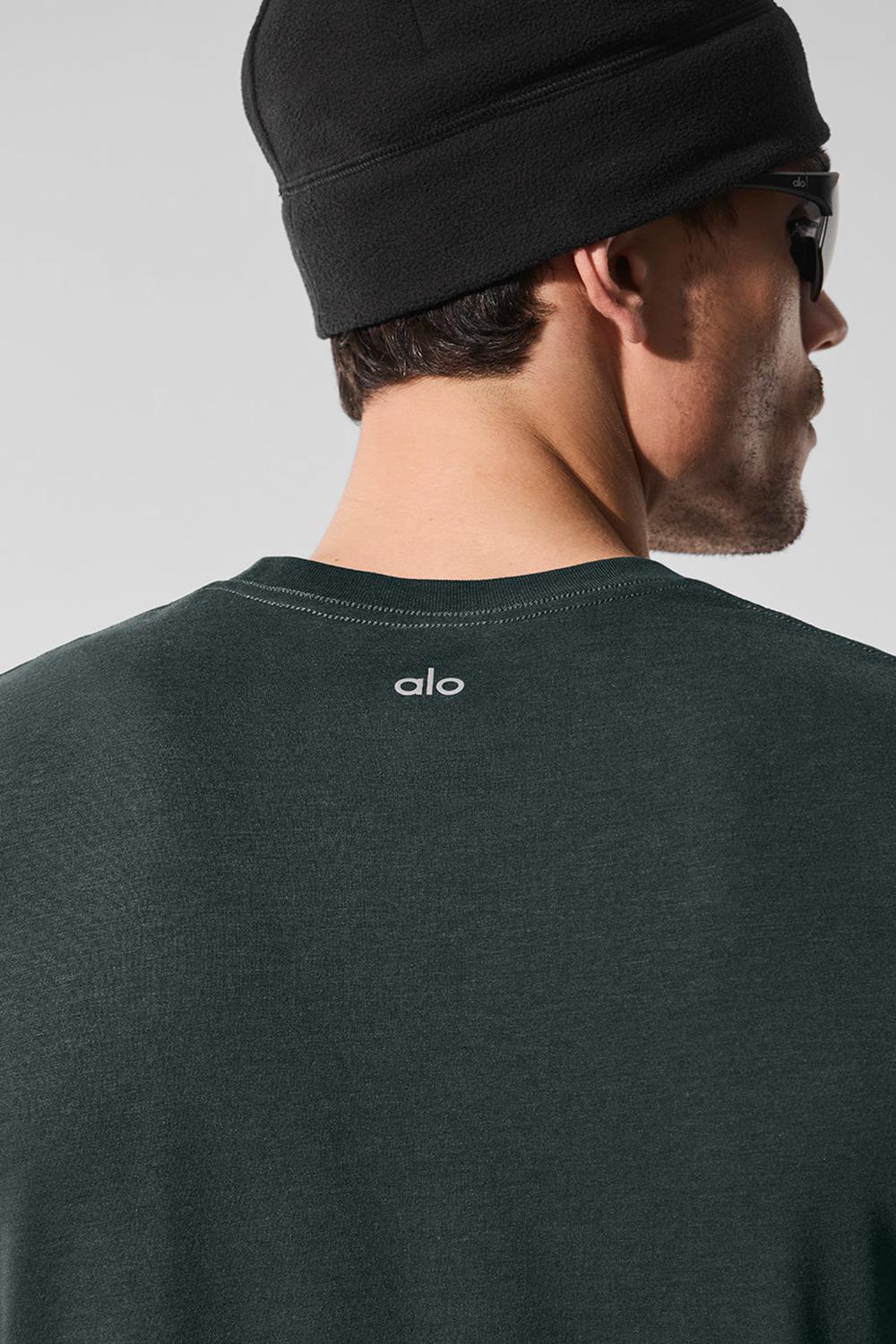 Camisetas Running Alo Yoga Triumph Hombre Verde | España  IWKA-52360