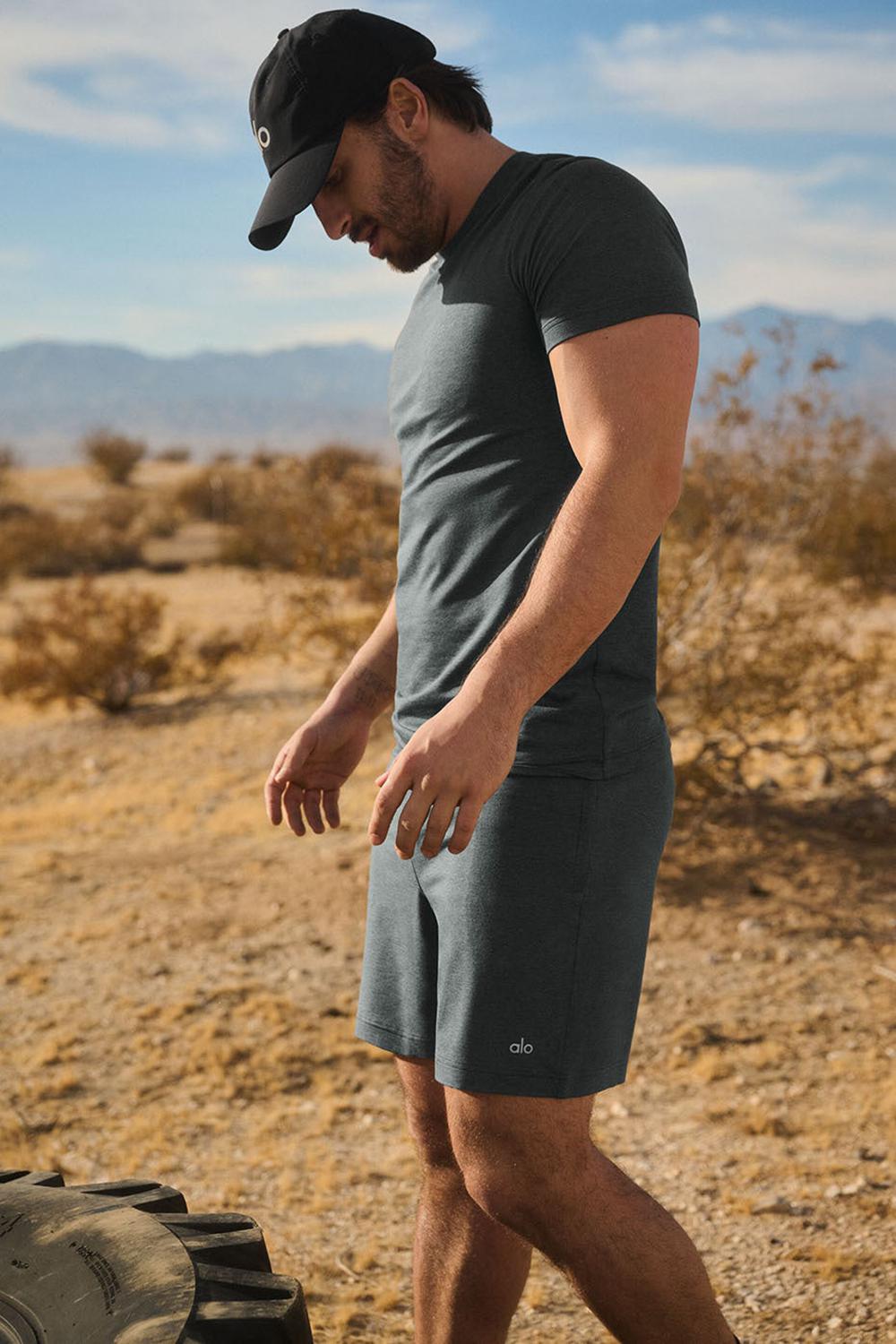 Camisetas Running Alo Yoga Triumph Hombre Verde | España  IWKA-52360