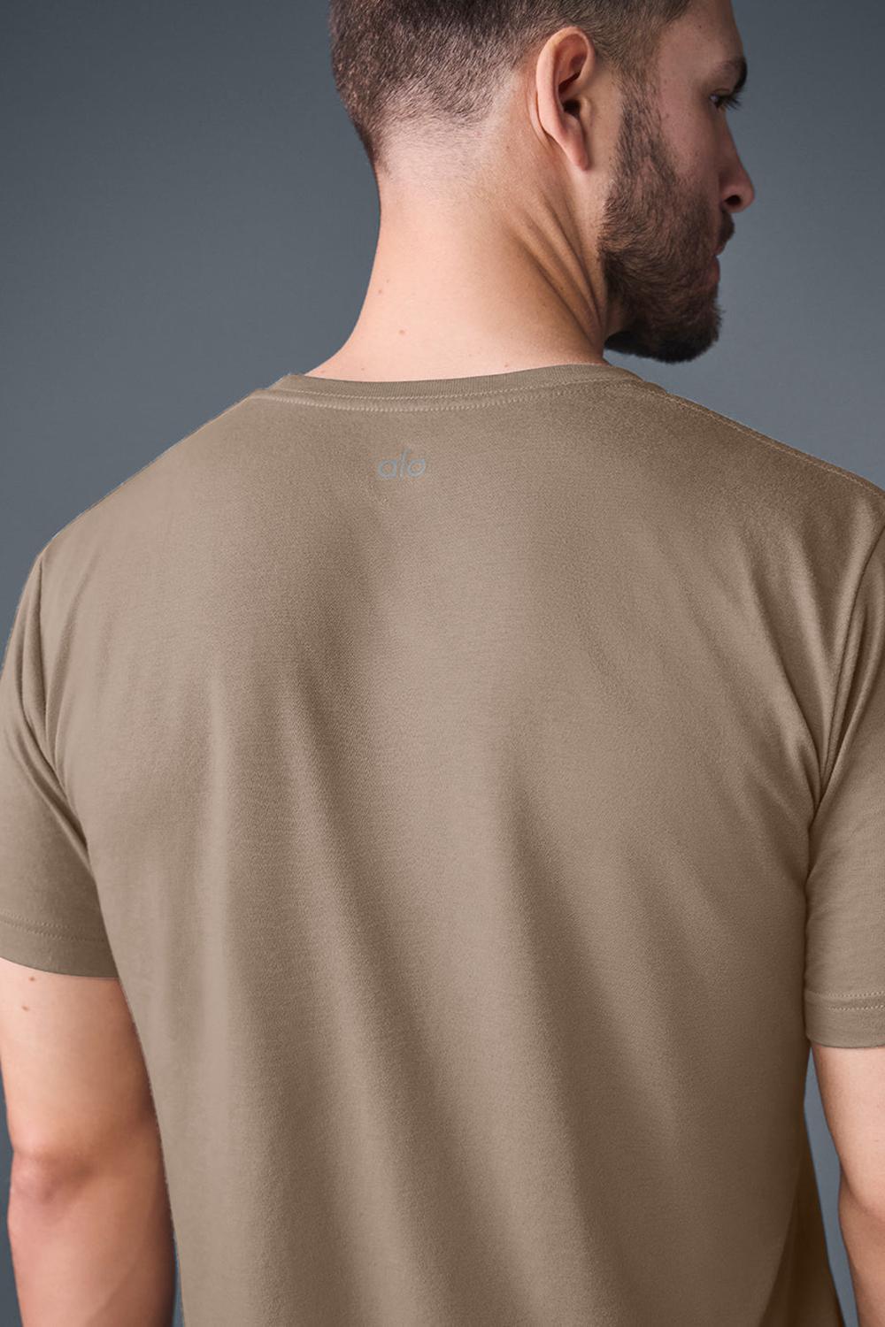 Camisetas Running Alo Yoga Triumph Hombre Gravel | España  FMOY-07264