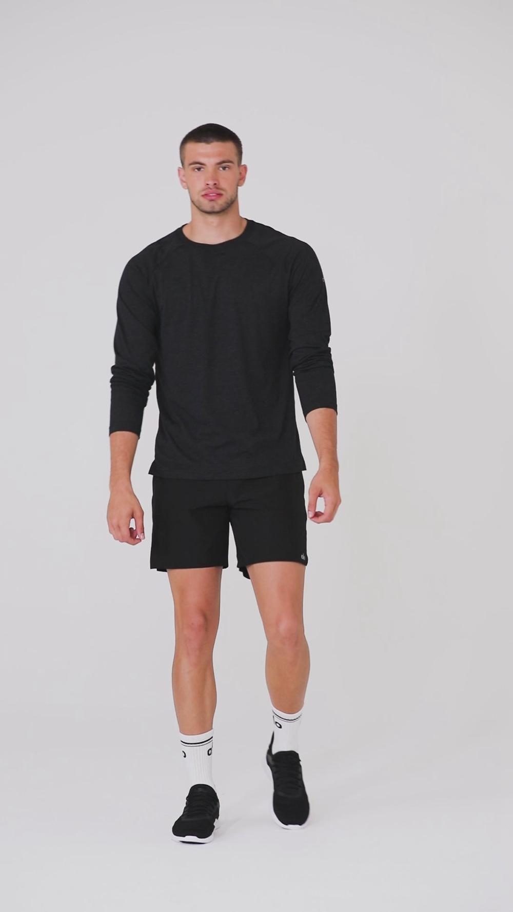 Camisetas Running Alo Yoga Triumph Long Sleeve Hombre Verde | España  FWDX-78609