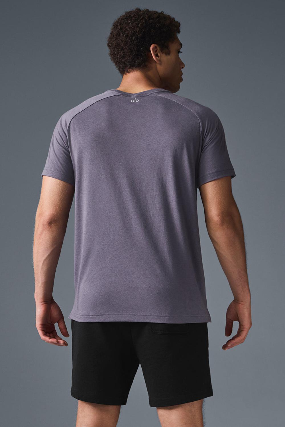 Camisetas Running Alo Yoga Triumph Raglan Hombre Italian Plum | España  QBKS-71056