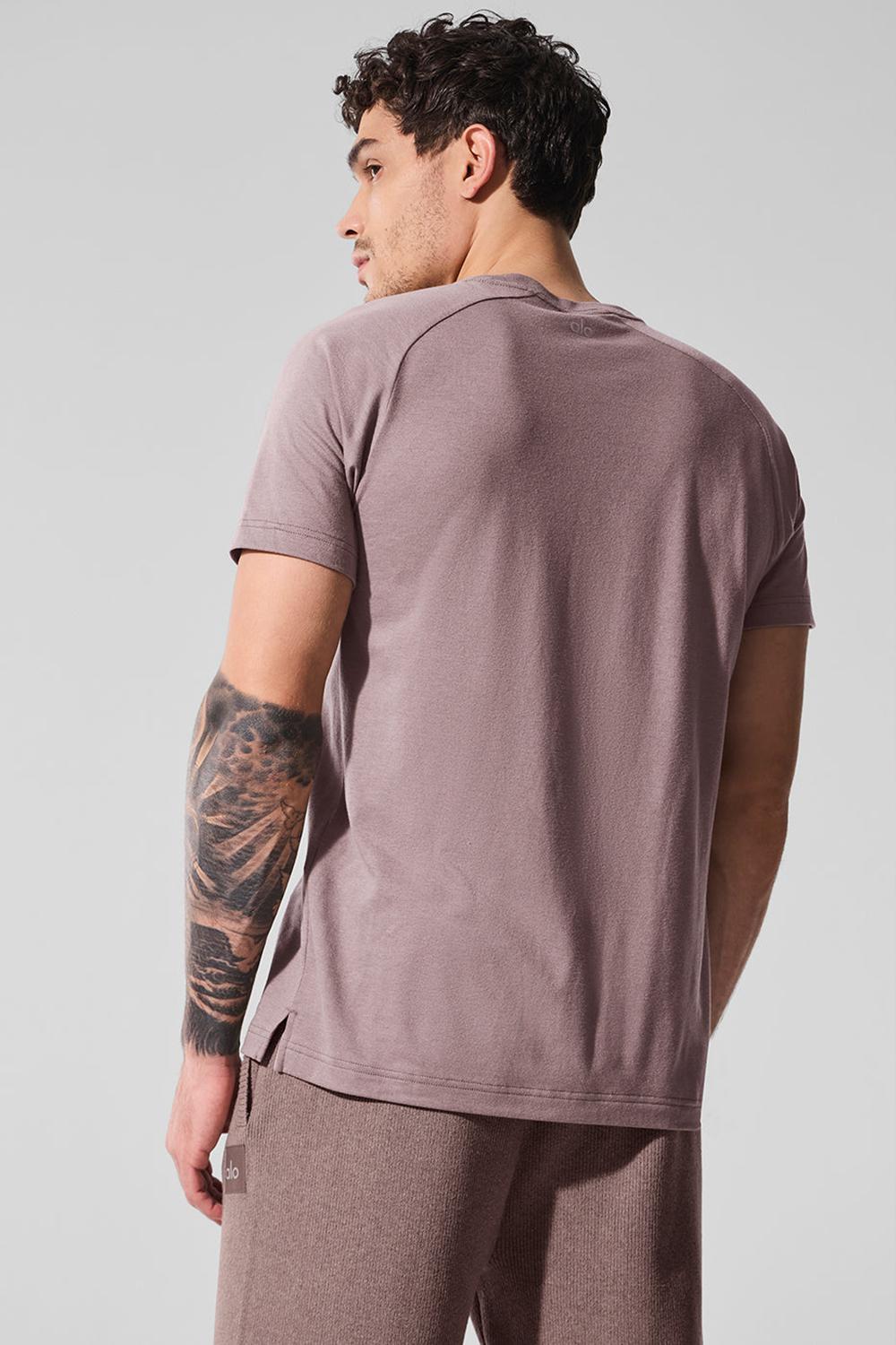 Camisetas Running Alo Yoga Triumph Raglan Hombre Mushroom | España  TWLU-48679