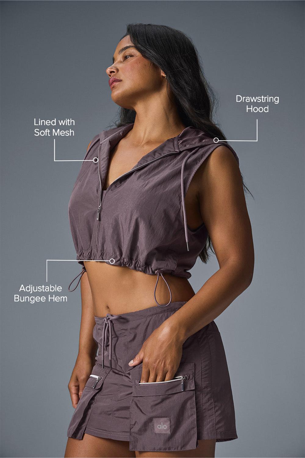 Chaleco Alo Yoga Crinkle Cropped Surplus Mujer Raisinette | España  JUOT-57089